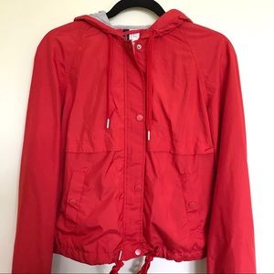 Red Windbreaker Jacket
